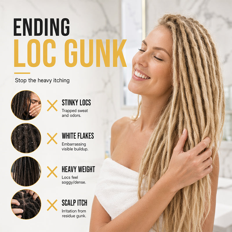 📢📢49% OFF !! ⏰Deep Cleansing Locs Shampoo Combo for Dreadlocks