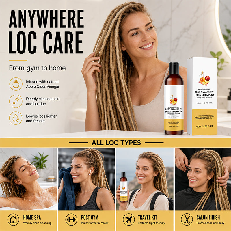 📢📢49% OFF !! ⏰Deep Cleansing Locs Shampoo Combo for Dreadlocks