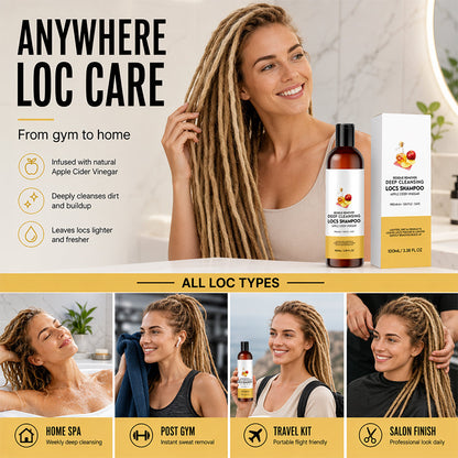 📢📢49% OFF !! ⏰Deep Cleansing Locs Shampoo Combo for Dreadlocks