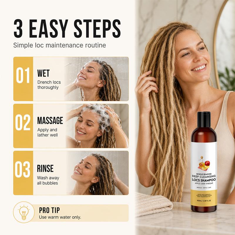📢📢49% OFF !! ⏰Deep Cleansing Locs Shampoo Combo for Dreadlocks