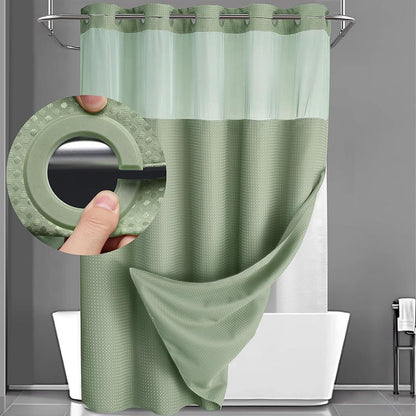 📢📢49% OFF !! ⏰Waffle Pattern Shower Curtain