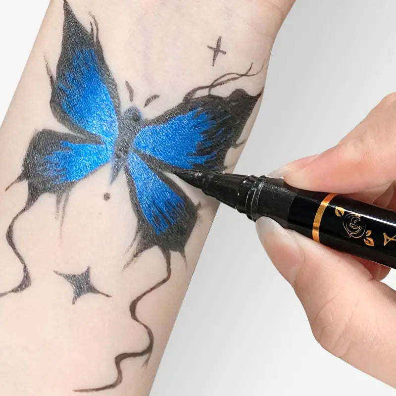 📢📢49% OFF !! ⏰10-Color Temporary Tattoo Markers Set