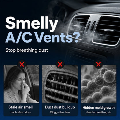 📢📢49% OFF !! ⏰Car Air Conditioner Foam Cleaner Deep Vent Odor Eliminator