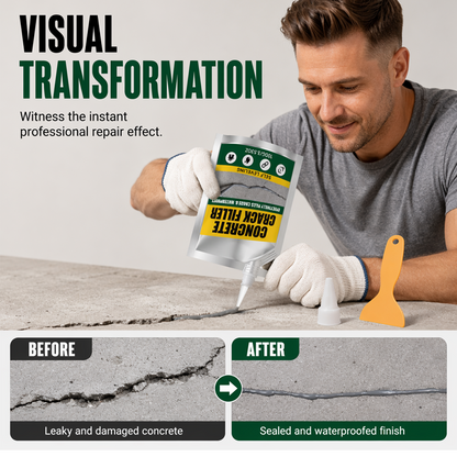 📢📢49% OFF !! ⏰🏠 Waterproof Concrete Crack Filler for Indoor & Outdoor Use