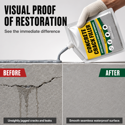 📢📢49% OFF !! ⏰🏠 Waterproof Concrete Crack Filler for Indoor & Outdoor Use
