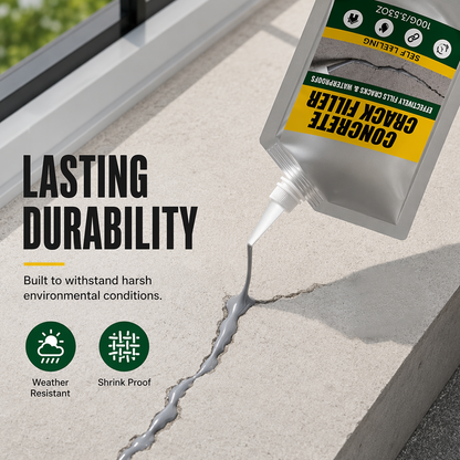 📢📢49% OFF !! ⏰🏠 Waterproof Concrete Crack Filler for Indoor & Outdoor Use