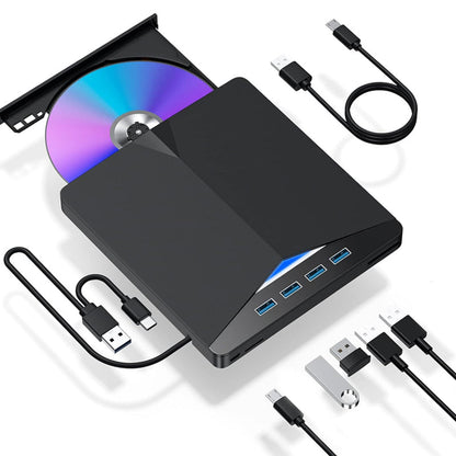 🔥Last Day 49% OFF -7-in-1 USB 3.0 Type-C External DVD Drive