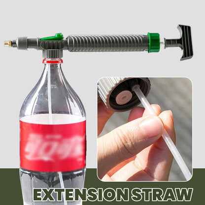 🌿Manual Drink Bottle Sprayer with Adjustable Nozzle‑Portable DIY Garden Spray Tool, Fits Standard Plastic Bottles for Plant Watering, Fertilizing & Pest Control