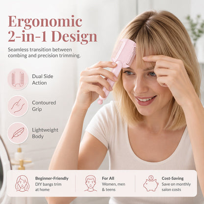 Now：Buy 1 Get 1 Free Portable Dual-Use Hair Trimming Comb