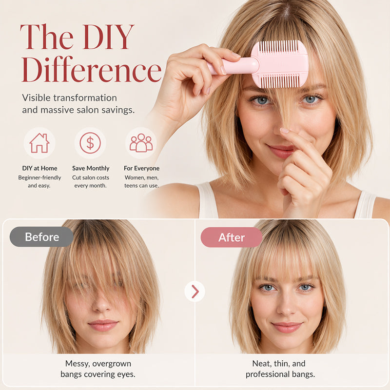 Now：Buy 1 Get 1 Free Portable Dual-Use Hair Trimming Comb
