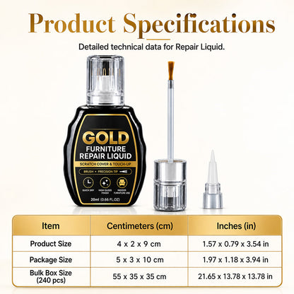 Gold Furniture Repair Paint