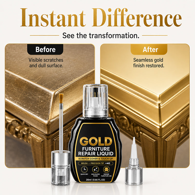 Gold Furniture Repair Paint