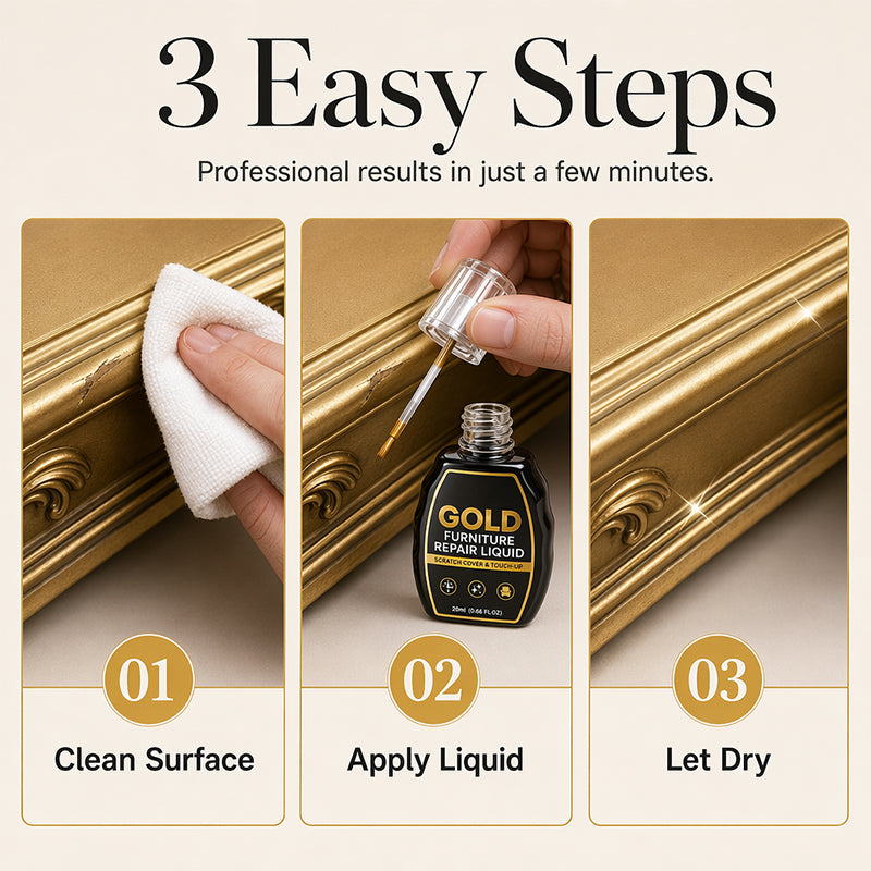 Gold Furniture Repair Paint
