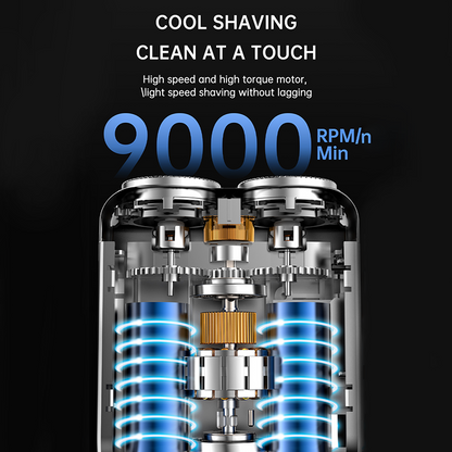⚡🪒 54% OFF! Portable Electric Shaver – AI Beard Sensor, Magnetic Head, 60min Battery & LED Display