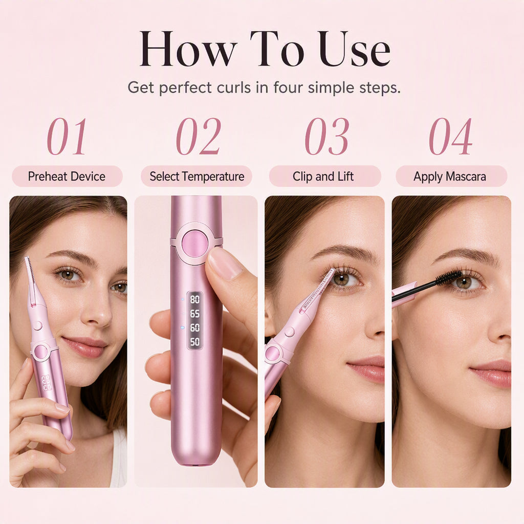 ⏳50% OFF !!💗Rechargeable Heated Eyelash Curler