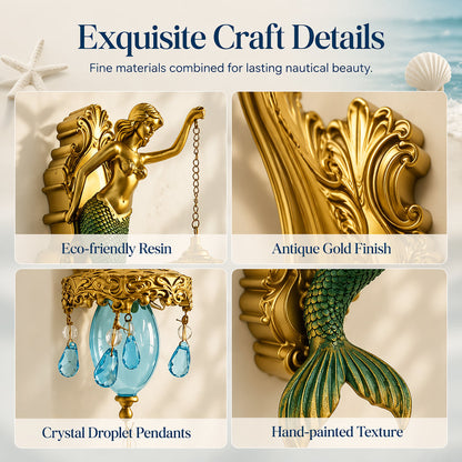 🕯️🌊 50% OFF! Vintage Mermaid Wall Sconce – For Indoor and Outdoor Use