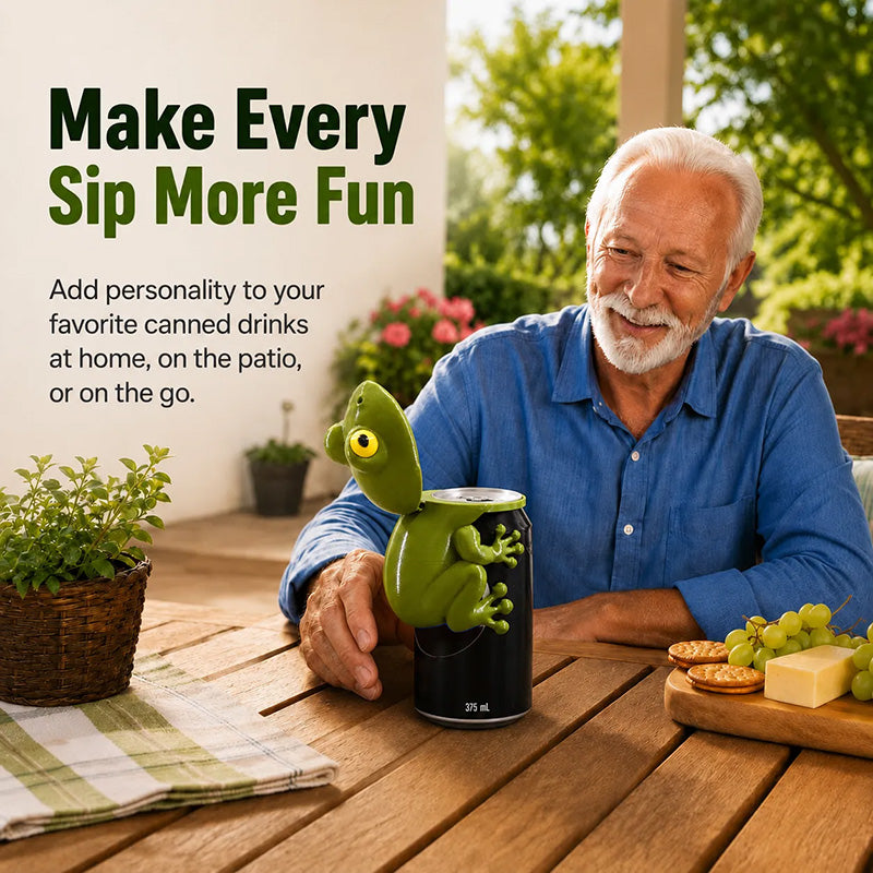 Cute Frog Can Topper