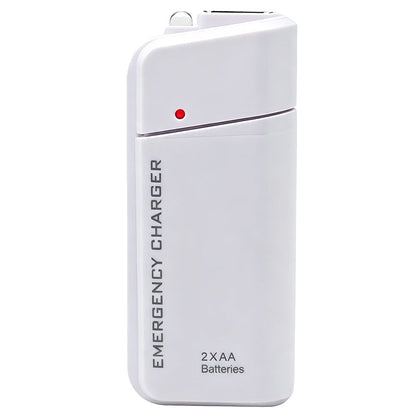 🔋50% OFF NOW! Portable Emergency Phone Charger‑AA Battery‑Powered Power Bank with LED Flashlight, Pocket‑Size USB Emergency Backup Charger for Outdoor Travel Camping