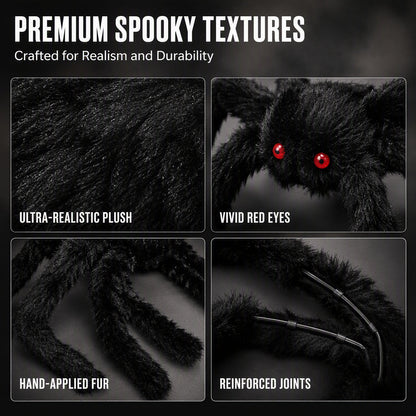 🎃 50% OFF | Halloween Giant Spider Decoration 🕷️👻 – Oversized Outdoor Halloween Decor for Garden, Yard & Home ✨