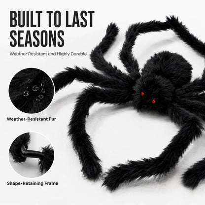 🎃 50% OFF | Halloween Giant Spider Decoration 🕷️👻 – Oversized Outdoor Halloween Decor for Garden, Yard & Home ✨