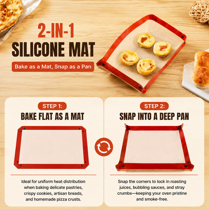 Premium Silicone Fiber Oven Mat – Non-Stick, Heat-Resistant Reusable Baking Liner