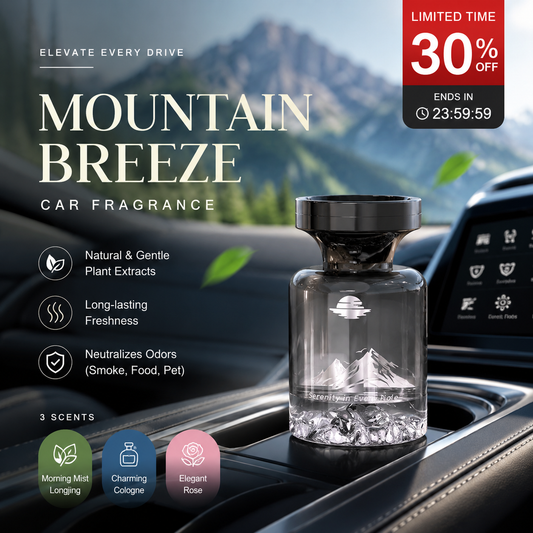 🥳¡OFERTA ESPECIAL 2026!🥳💞¡MÁS DE 50 MIL VENDIDOS!🚗🌿 ¡50% DE DESCUENTO! Ambientador para coche de larga duración de 110 ml – Extractos naturales de plantas, elimina olores de humo y mascotas. Semanas de frescura. Diseño de montaña. ¡Respira tranquilo! 💨✨