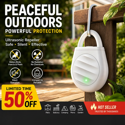 🐦No more trouble from birds, beasts and locusts！Portable Ultrasonic Bird Repellent Keychain