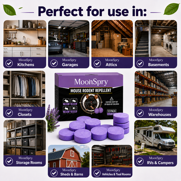 🐭 All-Natural Peppermint & Cinnamon Pest & Rodent Repellent Pucks 🕷️🐍